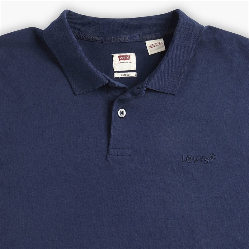 Mens Authentic Polo Shirt Dress Blues - Image 5