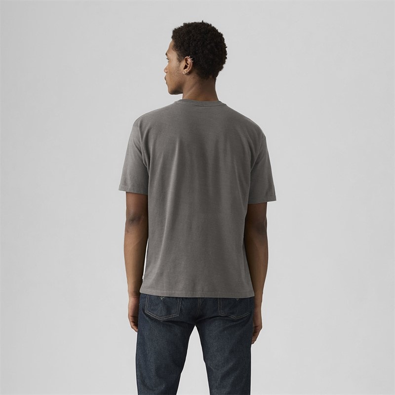 Mens Vintage Fit Graphic T-Shirt Copper Levis Smoked Pearl - Image 2