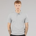Mens Authentic Polo Shirt Mid Tone Grey Heather