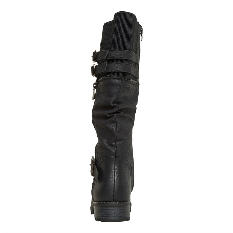 Womens Jennifer Knee High Boots Black - Image 3