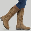 Womens Jennifer Knee High Boots Taupe