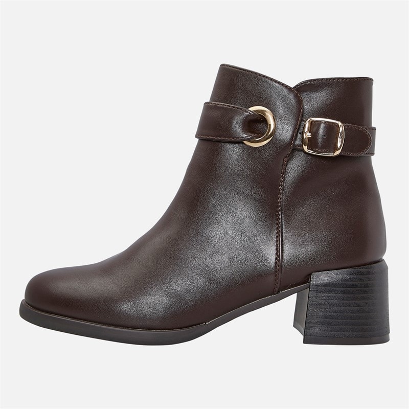 Womens Drummond Ankle Boots Brown - Image 2