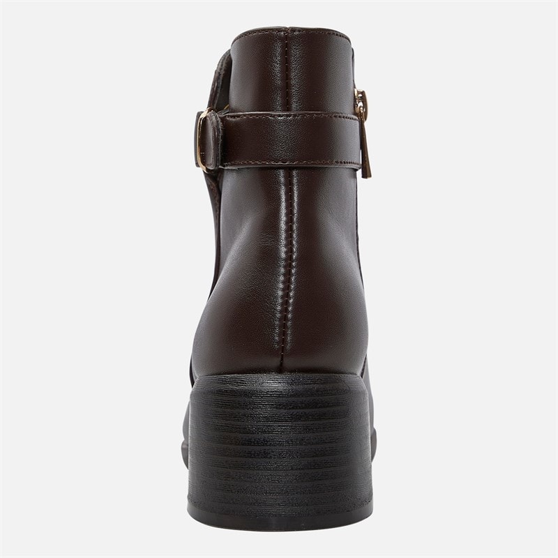 Womens Drummond Ankle Boots Brown - Image 4