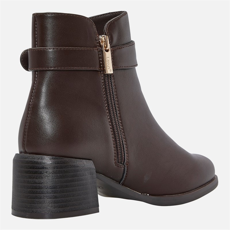 Womens Drummond Ankle Boots Brown - Image 5