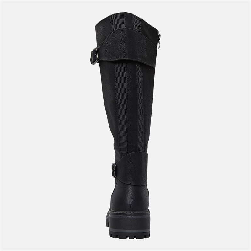 Womens Brianda Knee High Boots Black - Image 4
