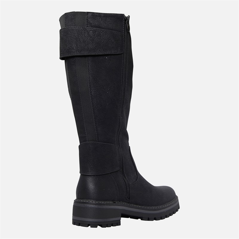 Womens Brianda Knee High Boots Black - Image 5