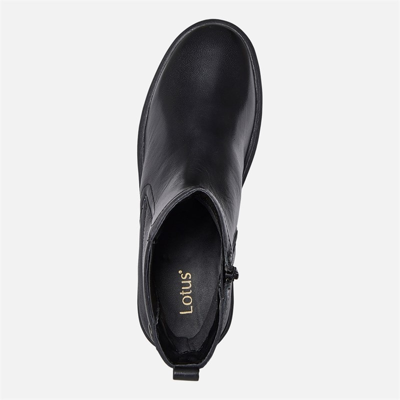 Womens Giza Boots Black Leather - Image 4