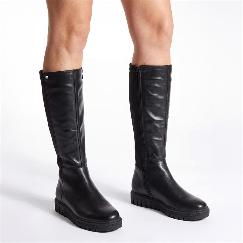 Lotus Womens Luxor Boots Black Leather