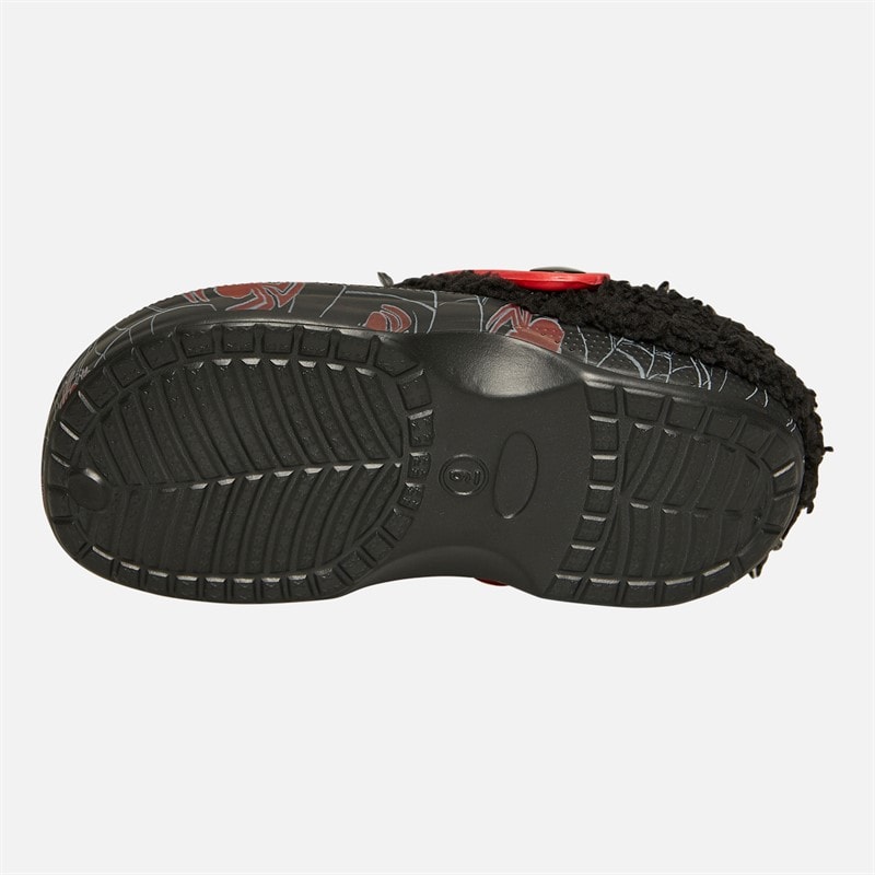 Infant Boys Ny Fur Lined Clogs Black/Red - Image 3