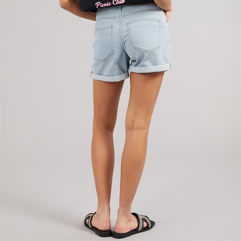 Womens Debby Denim Shorts Light Blue Denim - Image 2