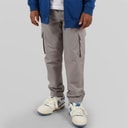 Boys Ripstop Cuffed Cargo Trousers X852 Sharkskin