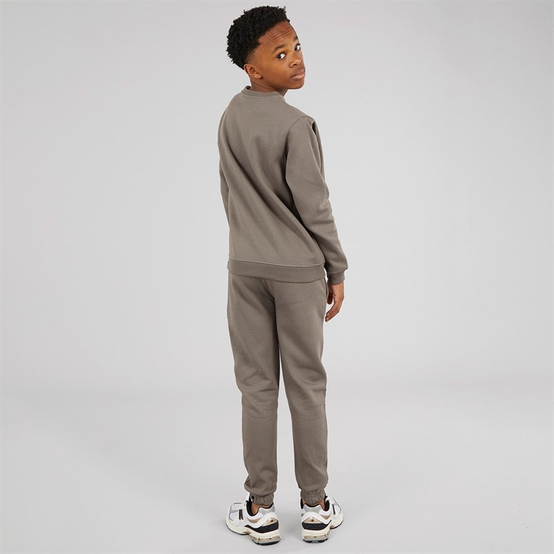 Boys Sig Ape Crew Tracksuit Dark Grey - Image 2