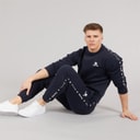 Mens Tape Crew Tracksuit Navy