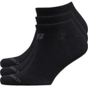 Three Pack No Show Socks Black