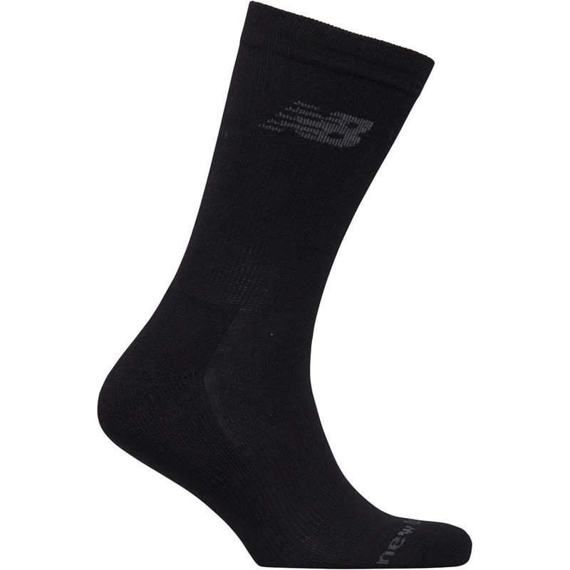 Three Pack Cushioned Crew Socks Black - Image 2