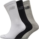 Three Pack Cushioned Crew Socks Black/Grey/White