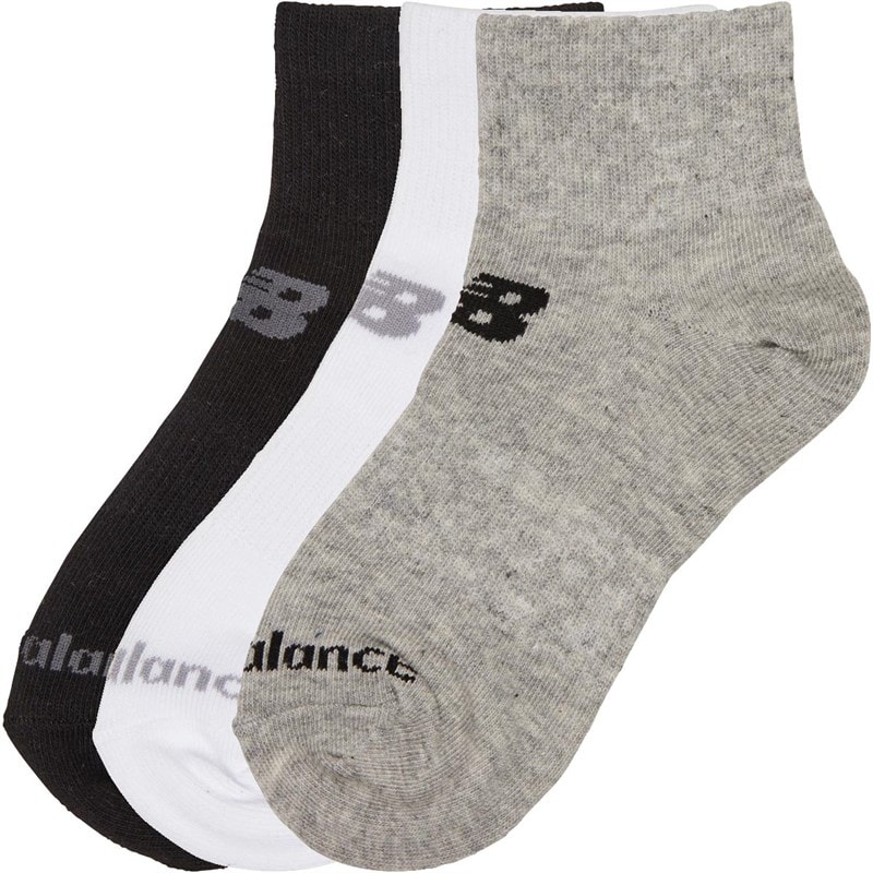 Junior Boys Three Pack Quarter Socks Multi - Image 1