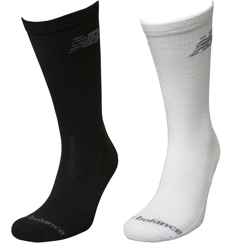 Ten Pack Cushioned Crew Socks Black/White - Image 2