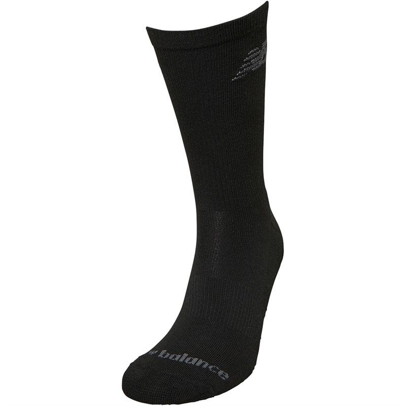 Ten Pack Cushioned Crew Socks Black - Image 2