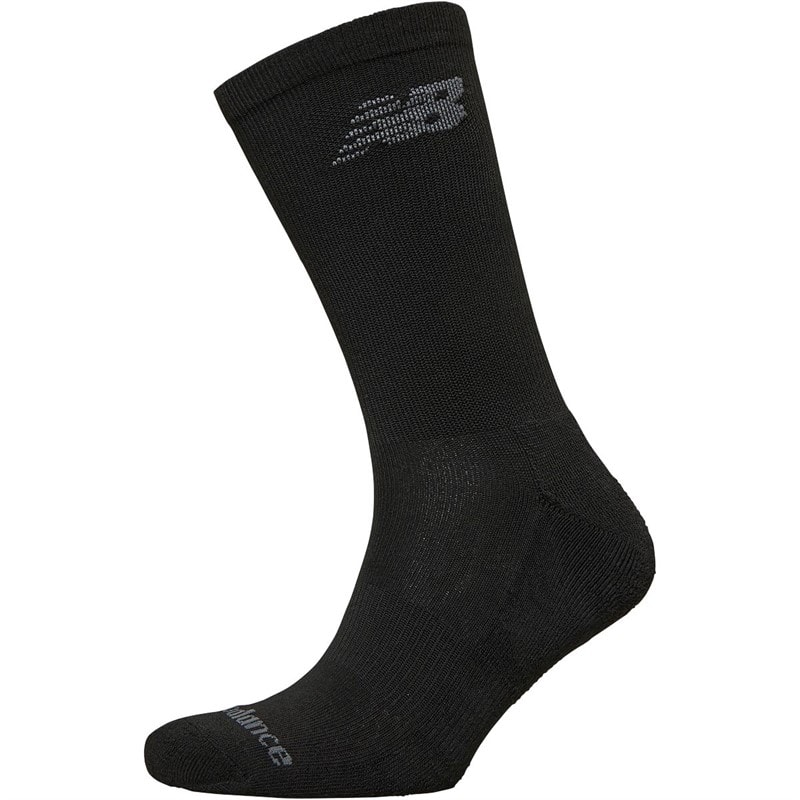 Ten Pack Cushioned Crew Socks Black - Image 3