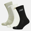 Flying Logo Three Pack Crew Socks Olvine/Sea Salt/Black