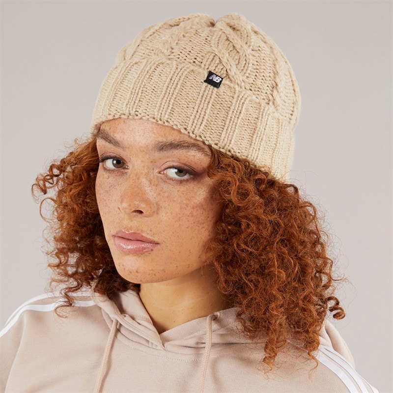 Womens Cable Knit Beanie Stonewear - Image 2