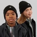 Kids NB Logo Knitted Beanie Black