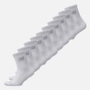 Boys Junior Ten Pack Cushioned Crew Socks White