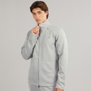 Mens Tech Knit Training Full Zip Track Jacket Athletic Grey