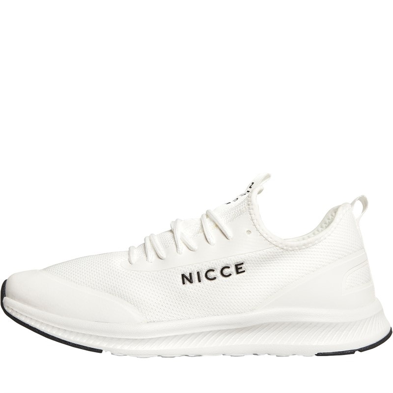 Mens Chassis Trainers White/Black - Image 1