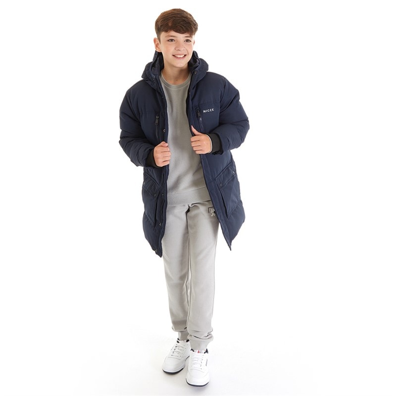 Boys Vespucci Parka Jacket Navy - Image 3