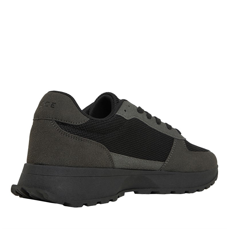 Mens Dalston Trainers Black/Grey - Image 5
