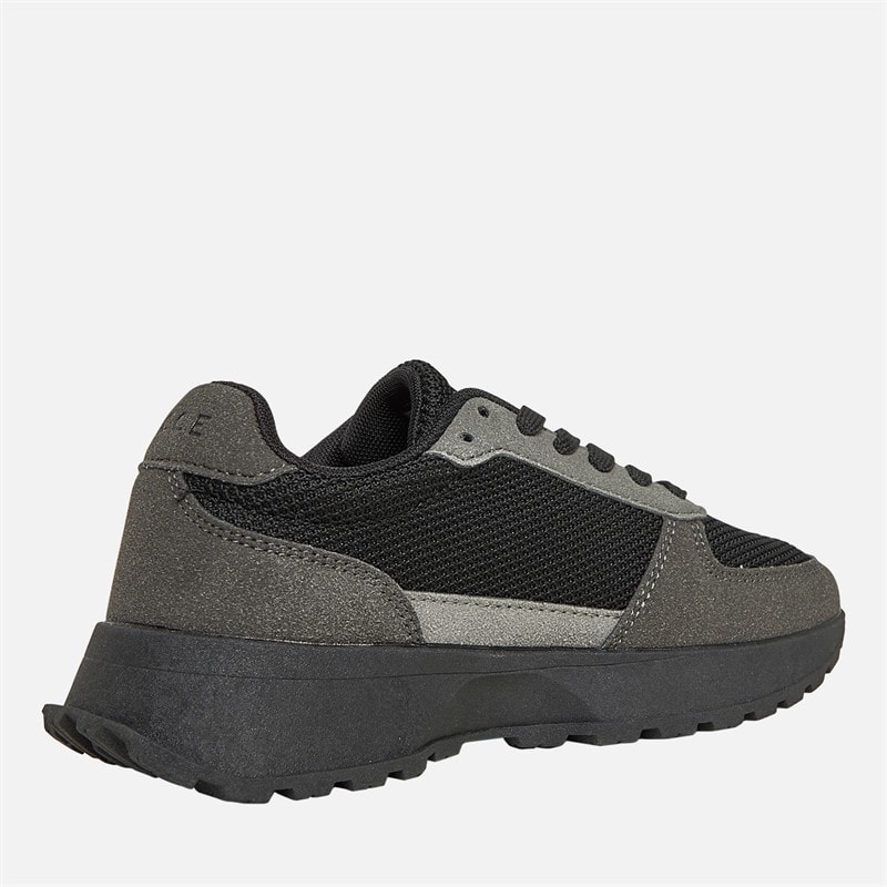 Junior Boys Dalston Trainers Black/Grey - Image 5