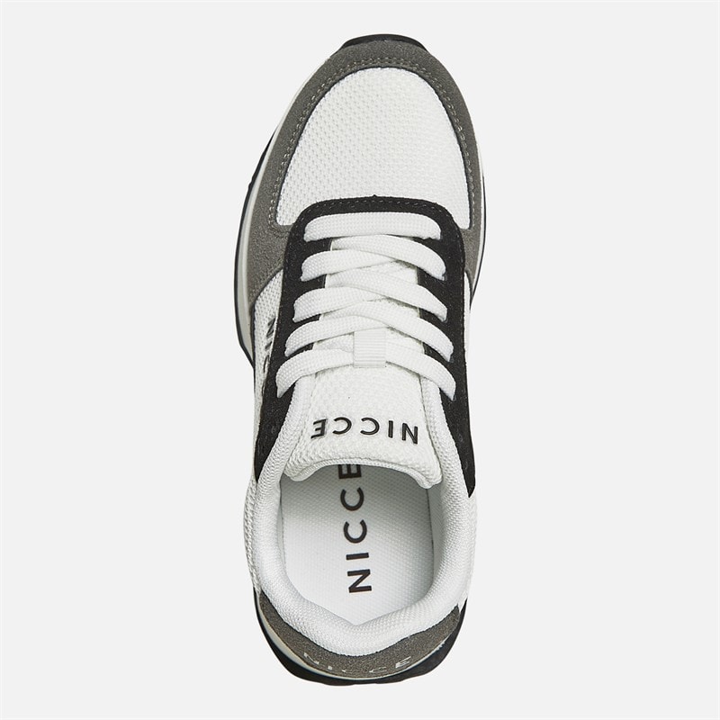 Junior Boys Dalston Trainers White/Grey - Image 4