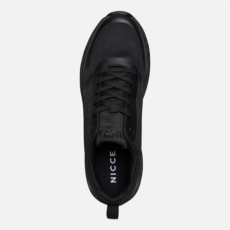 Mens Frantor Trainers Black Mono - Image 4