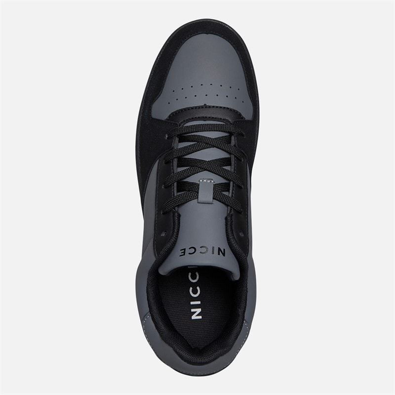 NICCE Mens Bassaro Trainers Black/Grey - Image 4