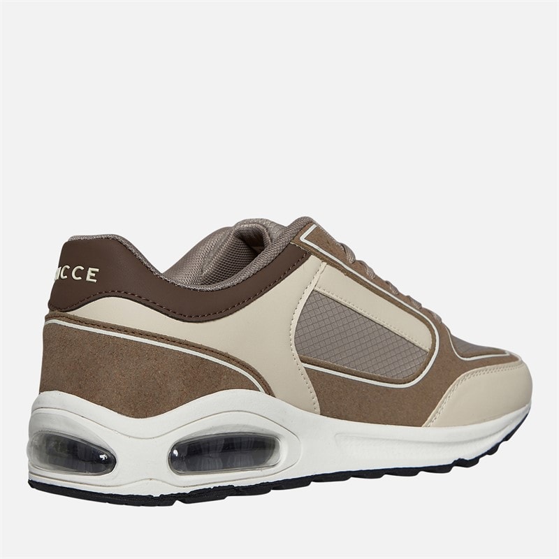 Mens Elossi Trainers Stone/Taupe/Ecru - Image 5
