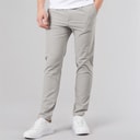 Mens Luxe Slim Fit Tech Chinos Circular Grey