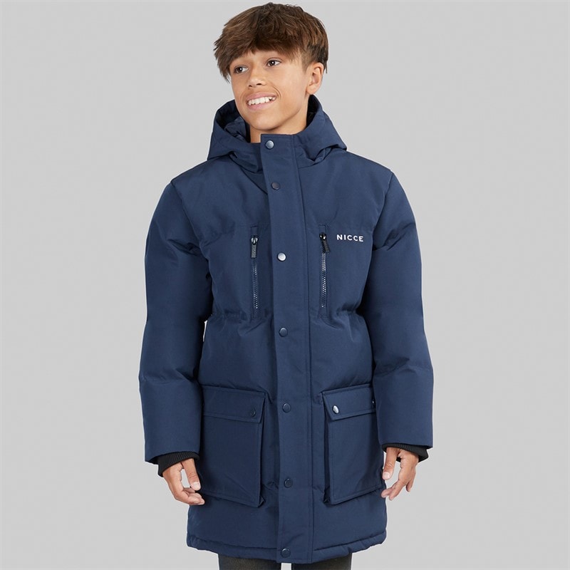 NICCE Boys Merigo Parka Jacket Navy