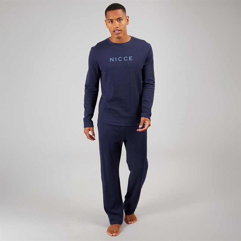 Mens Ashmole Lounge Set Navy - Image 4