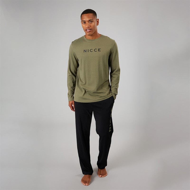 Mens Ireton Lounge Set Black - Image 4