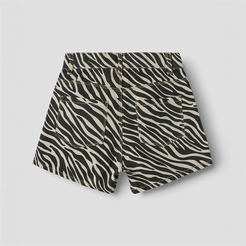 Girls Rose Shorts Cement Zebra - Image 2
