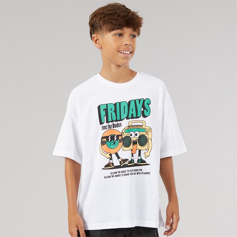 Boys Heinrick T-Shirt Bright White - Image 3