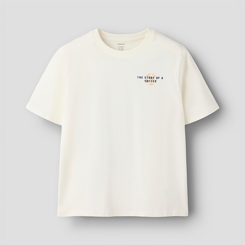 Boys Himas Football T-Shirt Cloud Dancer - Image 2