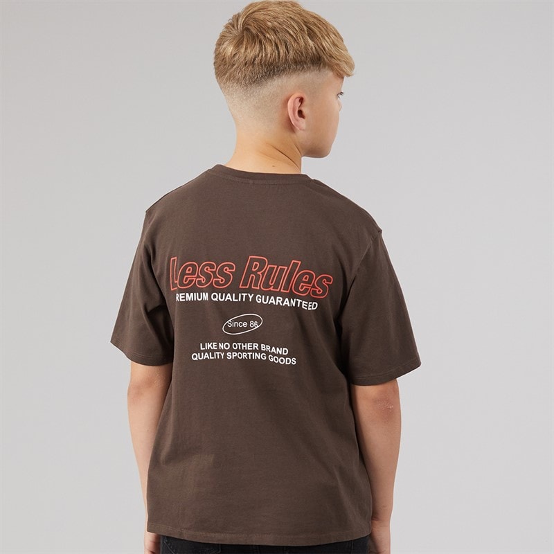 Boys Jude T-Shirt Chocolate Brown - Image 3