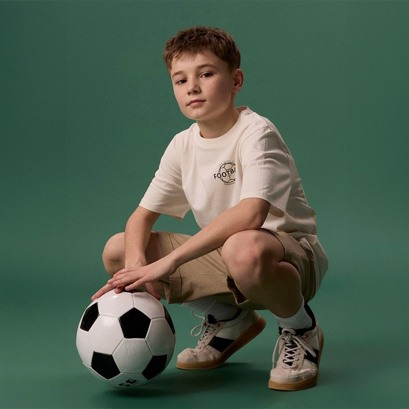 Boys Himas Soccer T-Shirt Cloud Dancer/Football - Image 3