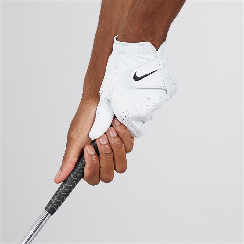 Nike Mens Tour Classic IV Reg Left Hand Golf Glove Pearl White/Pearl White/Black