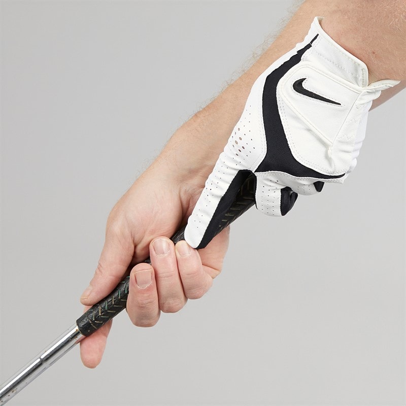 Nike Mens Dura Feel X Reg Left Hand Golf Glove Pearl White/Pearl White/Black