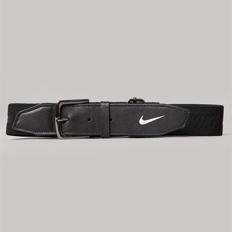 Nike Mens Adjustable Golf Belt 3.0 Black/White