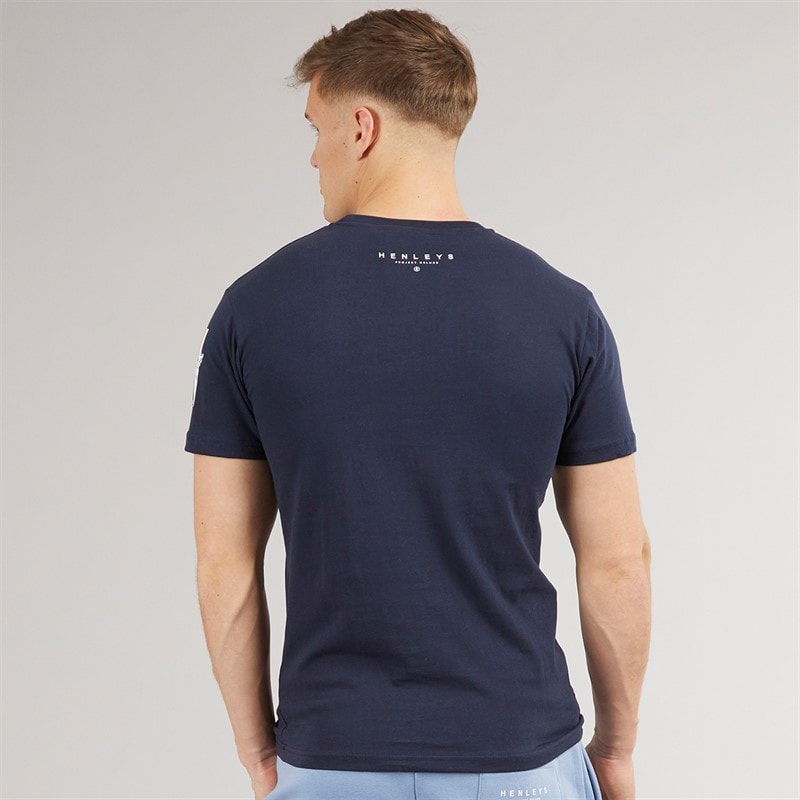 Mens Hentyme T-Shirt Navy - Image 2